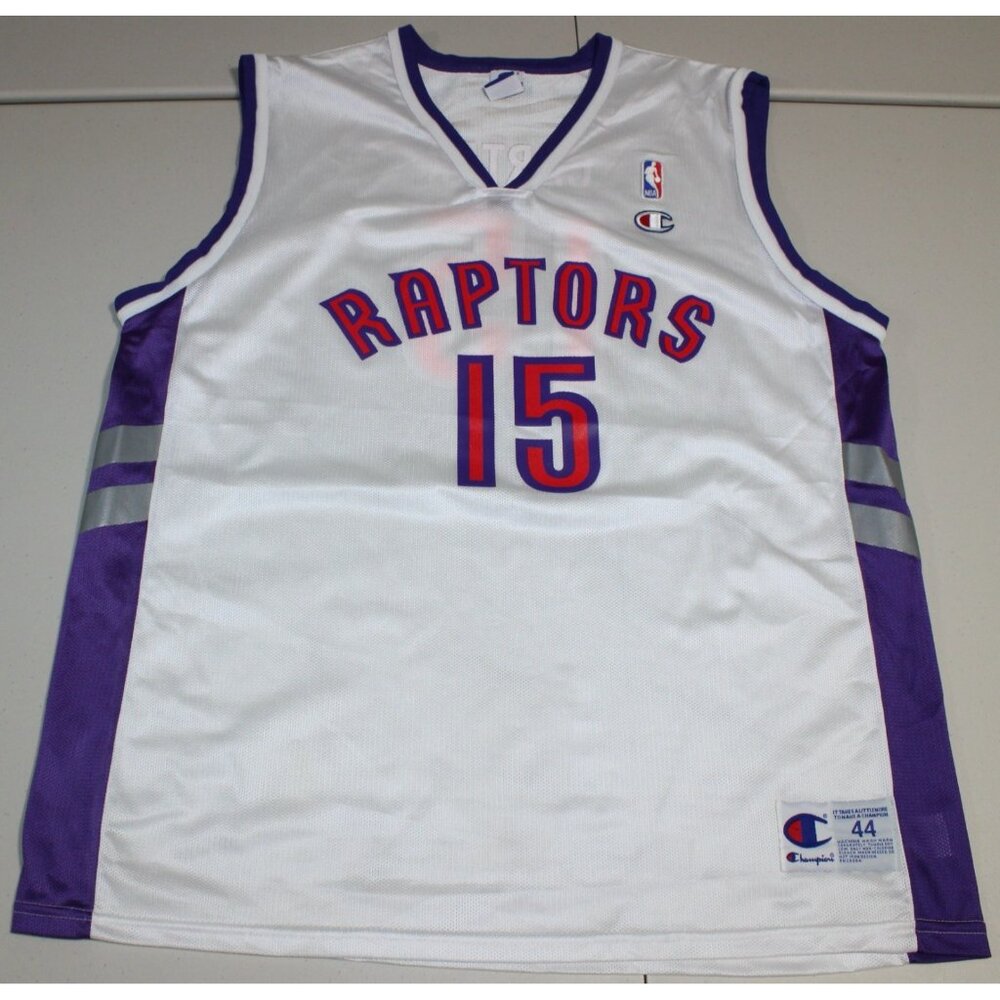 NBA  Basketball Vintage Toronto Raptors Vince Carter #15 Jersey Sz: 44 Champion